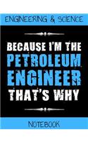 Engineering & Science Notebook: Composition Book for Petroleum Engineers or Engineering Students (100 Pages Half Squared 4x4 Graph Paper Half Wide Ruled Lined Paper)