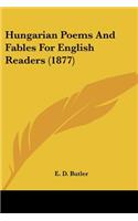 Hungarian Poems And Fables For English Readers (1877)