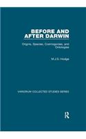 Before and After Darwin: Origins, Species, Cosmogonies, and Ontologies