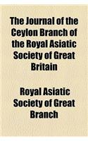 The Journal of the Ceylon Branch of the Royal Asiatic Society of Great Britain & Ireland Volume 16-17