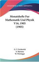 Monatshefte Fur Mathematik Und Physik V16, 1905 (1905)