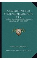 Commentar Zur Strafprozessordung V1-2