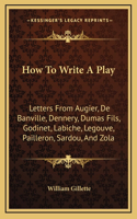 How To Write A Play