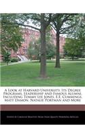 A Look at Harvard University, Its Degree Programs, Leadership and Famous Alumni, Including Tommy Lee Jones, E.E. Cummings, Matt Damon, Natalie Portman and More: (English)