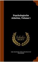 Psychologische Arbeiten, Volume 1