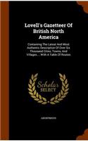 Lovell's Gazetteer Of British North America