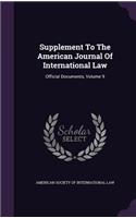 Supplement To The American Journal Of International Law