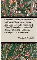 Colonsay, One Of The Hebrides, Its Plants