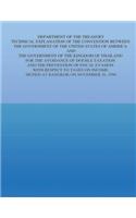 Department of the Treasury Technical Explanation of the Convention Between the Government of the United States of America and The Government of the Kingdom of Thailand