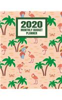 2020 Monthly Budget Planner: Weekly Budget Bill Planner Organizer Expense Tracker Notebook Beach Flamingo Hippos