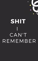 Shit I Can't Remember: A Premium Internet Password Logbook With Alphabetical Tabs - Pocket Size 5 x 8 inches (vol. 5)