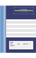 Amiesk Notebook - English Handwriting Notebook - 140 pages (7.44 x 9.69 inch)