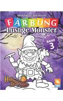 Lustige Monster - Band 3: Malbuch für Kinder - 25 Farbabbildungen