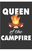 Queen Of The Campfire Notebook: Lined Journal, 120 Pages, 6 x 9, Affordable Gift Journal Matte Finish