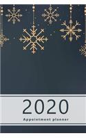2020 Appointment Planner: Hourly agenda. Monthly and Weekly planner. Week on 2 pages. Square layout. Schedule, arrange, plan events. Monday start week. 9.0" x 6.0". Portable.
