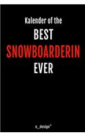 Kalender für Snowboarder / Snowboarderin