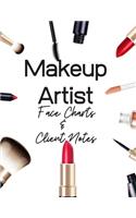 Makeup Artist Face Charts & Client Notes - Makeup Sketchbook