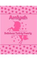 Amiyah Rainbow Twirly Pearly: Personalized Draw & Write Book with Her Unicorn Name - Word/Vocabulary List Included for Story Writing