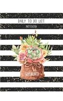 Daily To Do List Notebook