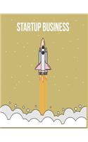 Startup business: Missile o yellow cover (8.5 x 11) inches 110 pages, Blank Unlined Paper for Sketching, Drawing, Whiting, Journaling & Doodling(4 Missile O Yellow Sketchbook)