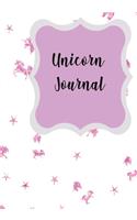 Unicorn Journal: 7x10, 100 Page, Story Style Daily Journal, Notebook, Diary, Planner, With a Stunning Unicorn Design Cover