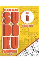 Black Hard Sudoku Samurai Vol.1: Sudoku Hard(1 Hard Sudoku Books)