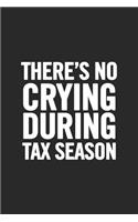 There's No Crying During Tax Season: Blank Lined Notebook