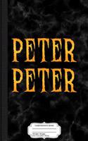 Peter Peter Halloween Costume Composition Notebook: College Ruled 93/4 X 71/2 100 Sheets 200 Pages for Writing