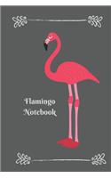 Flamingo Notebook: Pink Flamingo 6 X 9 Blank Lined Writing Composition Notebook Journal, 110 Pages, Great Gift Idea