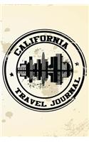 California Travel Journal: Blank Lined Vacation Holiday Notebook