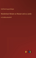 Wunderbare Reisen zu Wasser und zu Lande: in Großdruckschrift