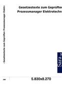 Gesetzestexte zum Geprüften Prozessmanager Elektrotechnik