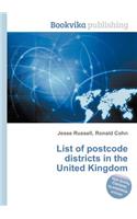 List of Postcode Districts in the United Kingdom