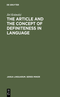 Article and the Concept of Definiteness in Language
