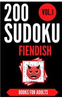 Sudoku Books For Adults FIENDISH - Vol.1