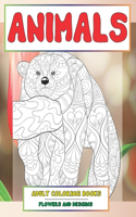 Adult Coloring Books Flowers and Desgins - Animals