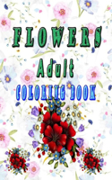 flowers adult coloring book