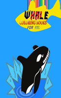 WHALE coloring books for kids