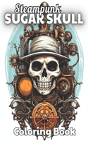Steampunk Sugar Skull Coloring Book