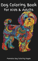 Dog Coloring Book For Kids & Adults