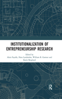 Institutionalization of Entrepreneurship Research