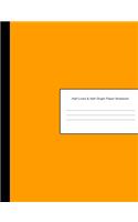 Half Lined & Half Graph Paper Notebook