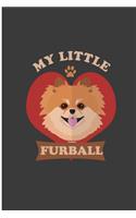 My Little Furball: Furball Dog Perfect Dot Grid Notebook/Journal (6x9)