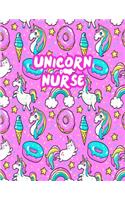 Unicorn Nurse: Cute Journal Notebook for Nursing Student and Practitioner with Large 8.5 x 11 Blank Ruled White Paper (Perfect for School, Medical, Clinical and Ho