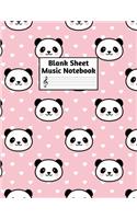 Blank Sheet Music Notebook