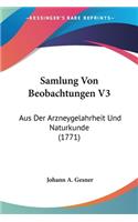 Samlung Von Beobachtungen V3