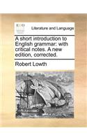 A Short Introduction to English Grammar