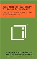 Mrs. Butler's 1853 Diary of Rogue River Valley