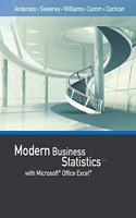 Modern Business Statistics With Microsoft Office Excel