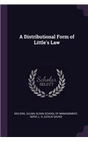 Distributional Form of Little's Law